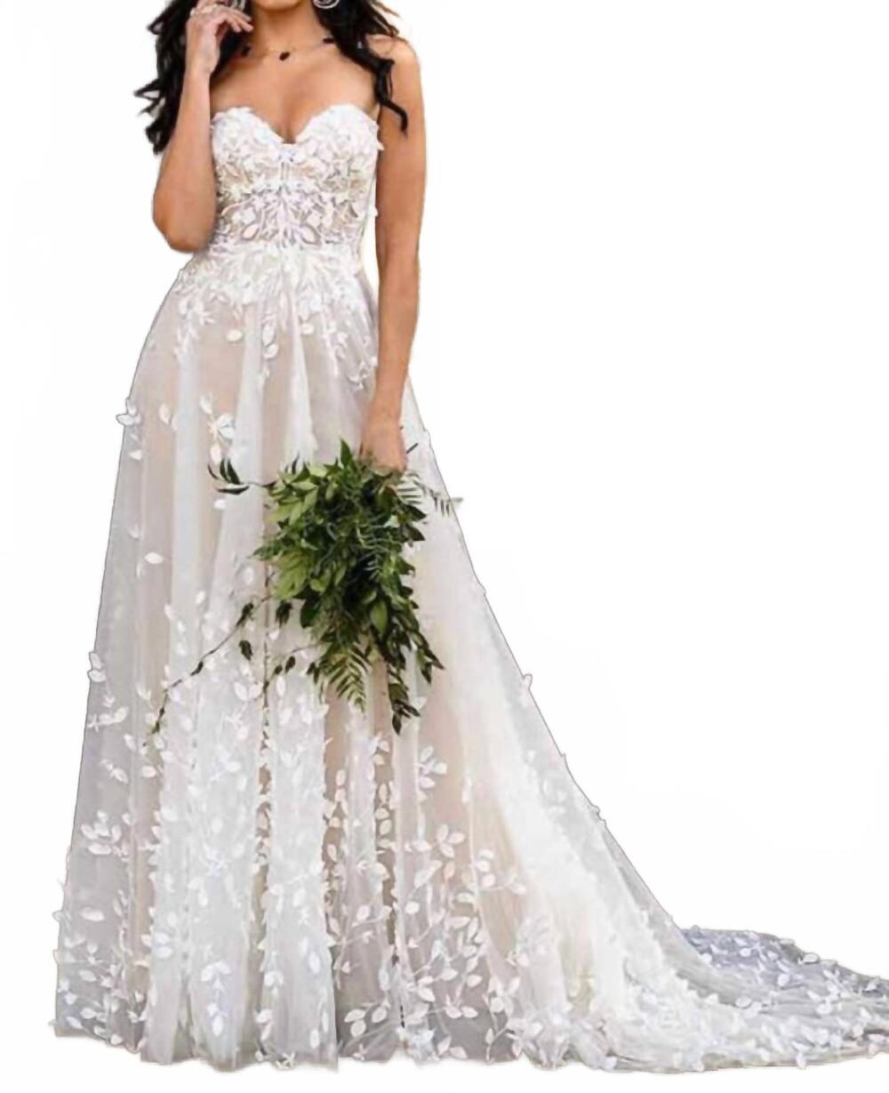 NEW ALL WHO WANDER raine tulle a-line dress in ivory,porcelin,hazelnut